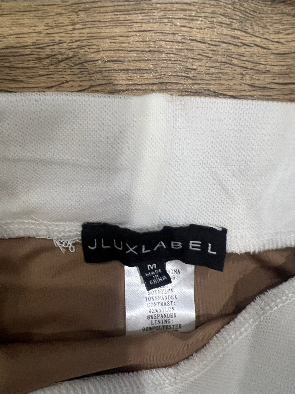 JLUXLABEL White Lace & Brown Mesh Two-Piece Bodysuit Set - Picture 6 of 9